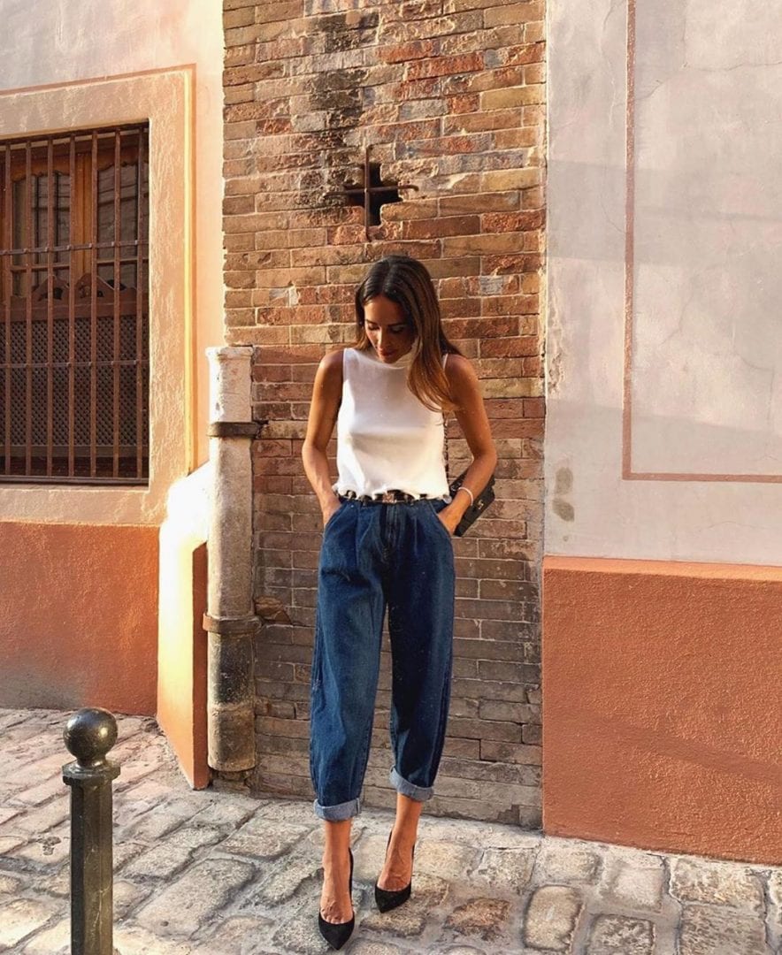 Slouchy pants - When did they appear, how to wear them + Photos to inspire you