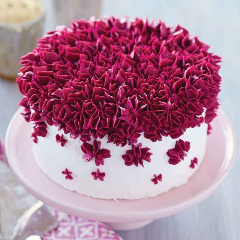 How to decorate a cake with a piping tip