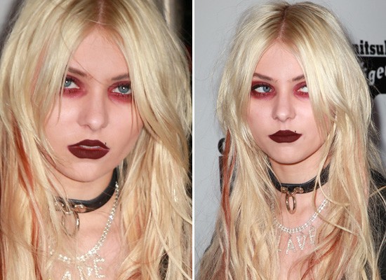 Taylor Monsen com Makes para Halloween