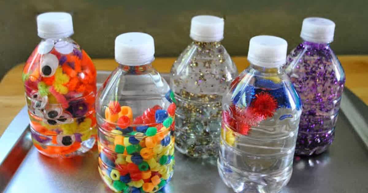 bottles with sparkles