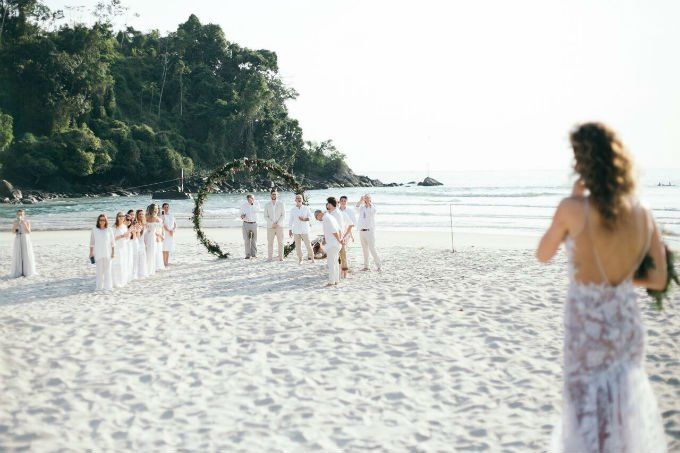 wedding for two on the beach