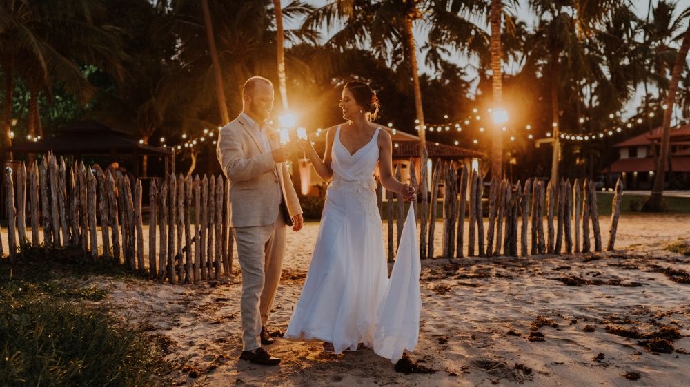 wedding on sheep's beach