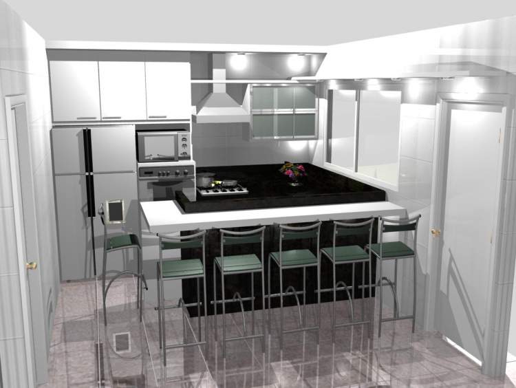 small fitted kitchen