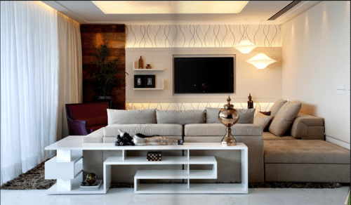 Image of living room with multifunctional furniture