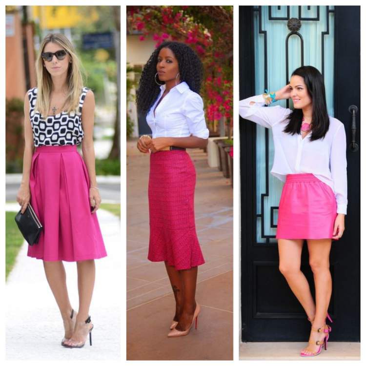 Skirts in the trend color of summer 2018: Pink Yarrow