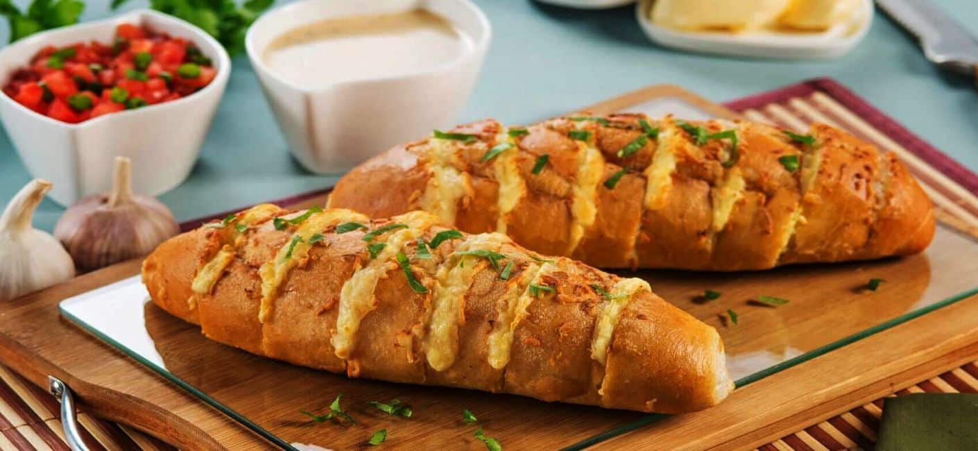 BBQ garlic bread with stale French bread or baguette