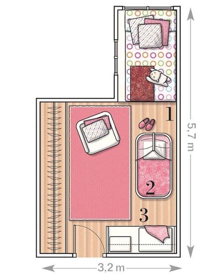 Baby room plan.