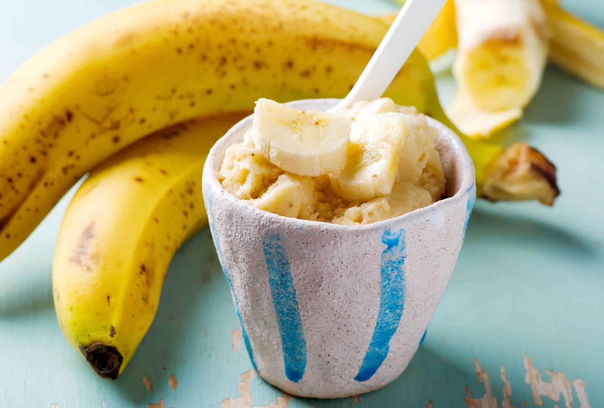 Receita de sorvete de banana