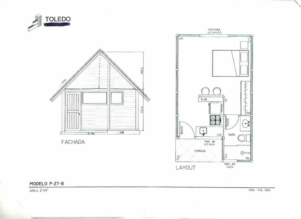 Chalet floor plan.