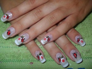 Illustrative photo of decorated nails