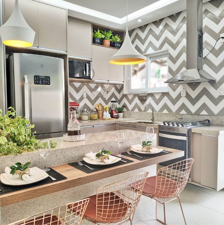 Small decorated kitchen