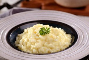 Risoto três queijos fácil