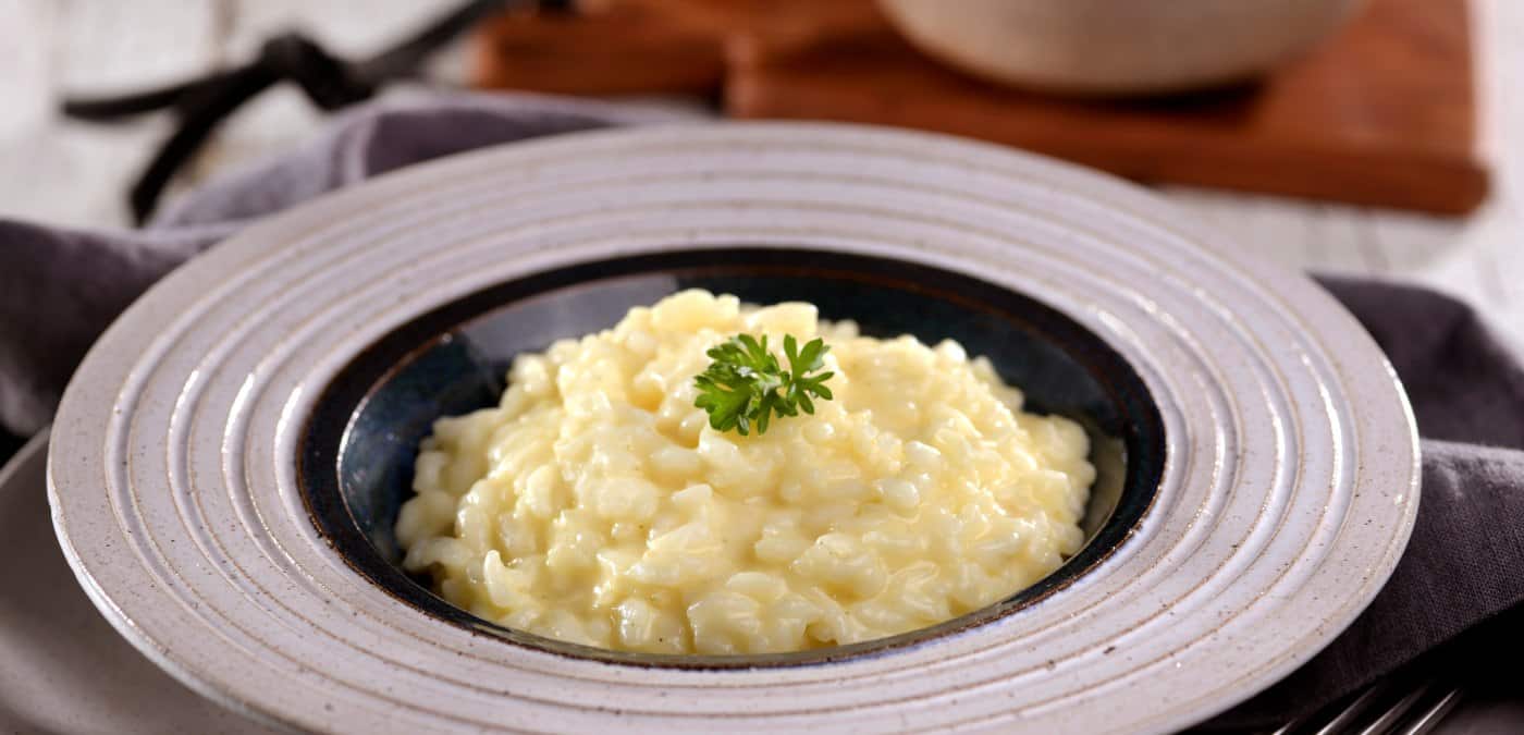 Risoto três queijos fácil