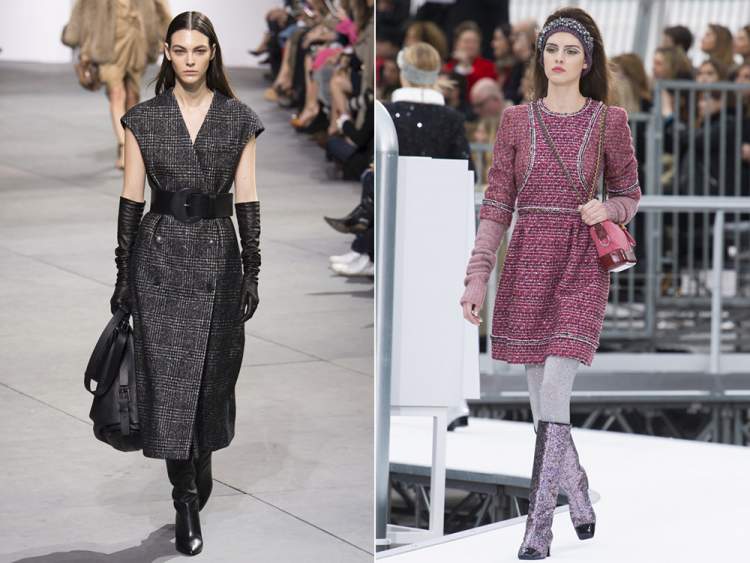 El tweed modernizado es una de las tendencias que marcarán el invierno de 2018