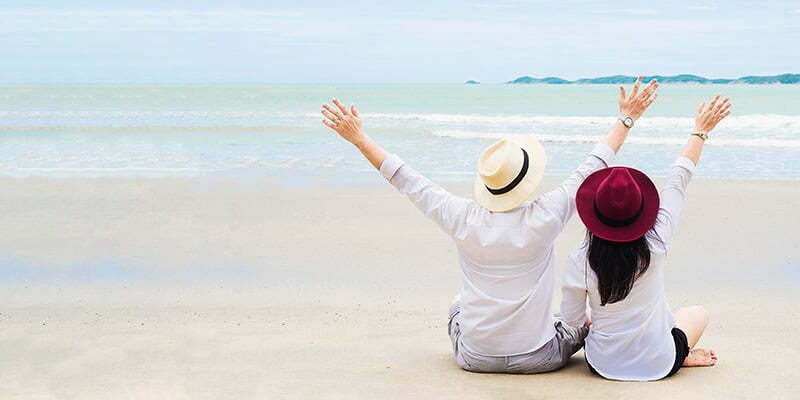 honeymoon on the beach