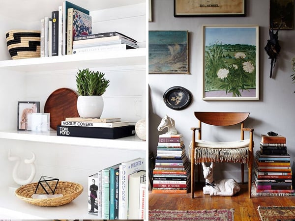 How to decorate with books - Tips and inspiration for displaying your library