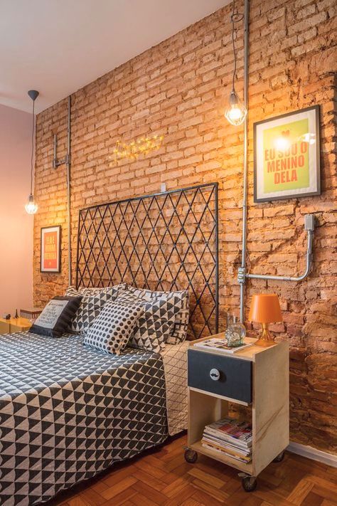 Industrial decoration in the bedroom