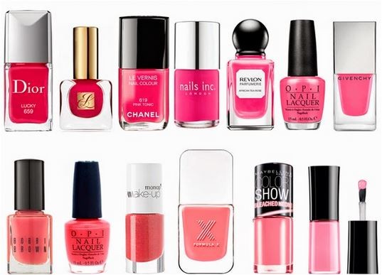 It's spring, throw yourself into pink nail polish