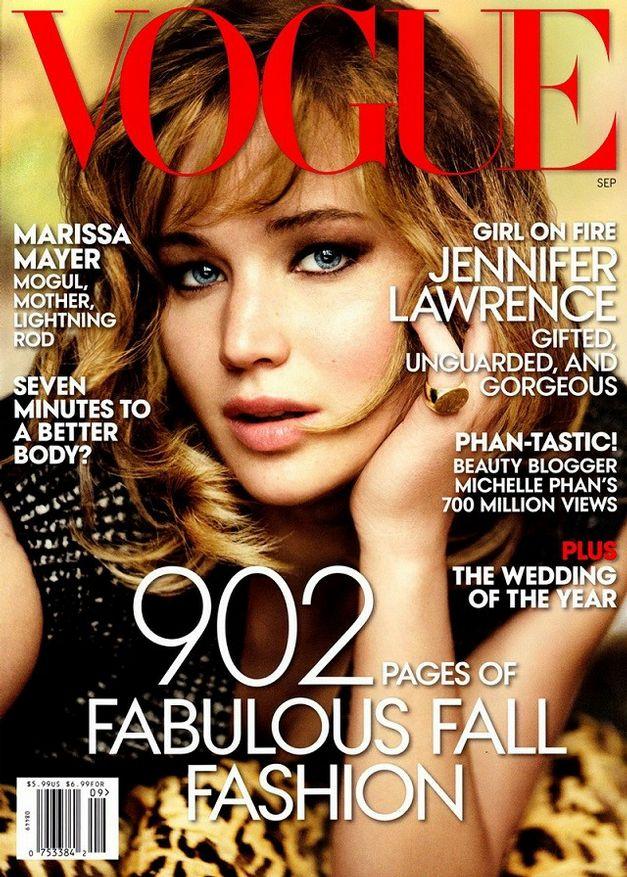 Jennifer Lawrence in September Vogue