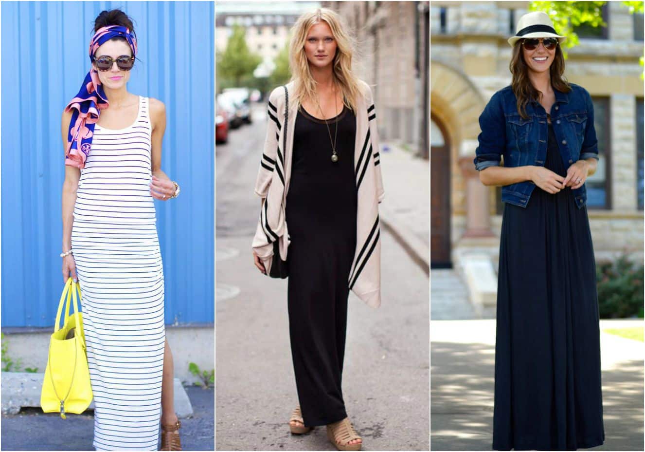 Maxi dresses: tips on how to combine the trendy piece + inspiration