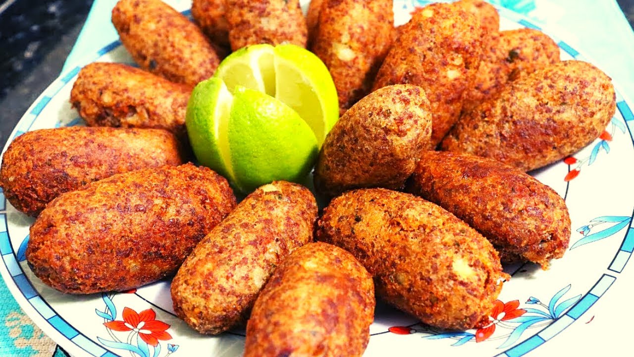 Croquete de carne moída com batata