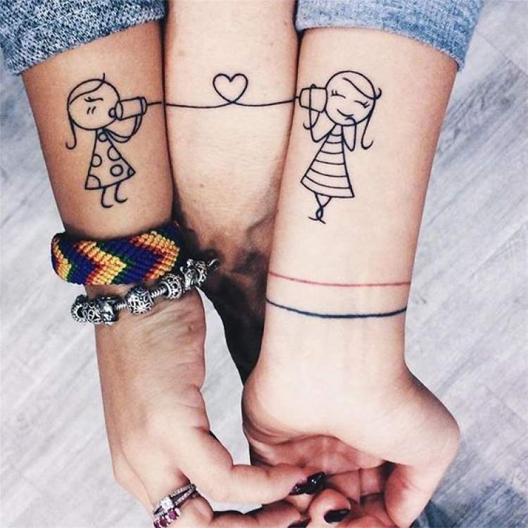 Mother and daughter tattoos