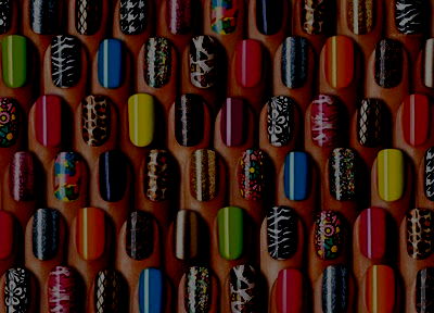 Photo that illustrates nail polishes