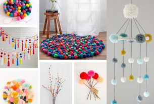 Pompom decoration - Easy projects to do at home