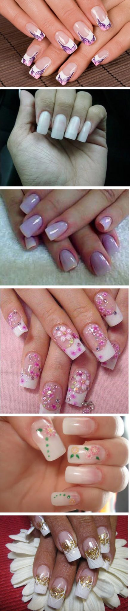 Decorated porcelain nails