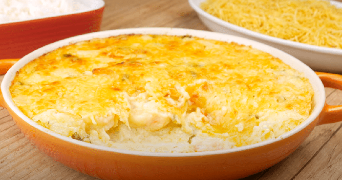 Receita de camarão gratinado