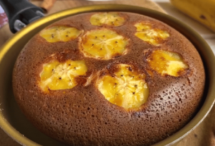 Receita de bolo de banana de frigideira