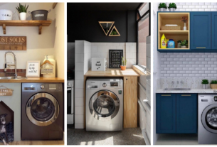 Small laundry room: 33 practical decorations that expand space