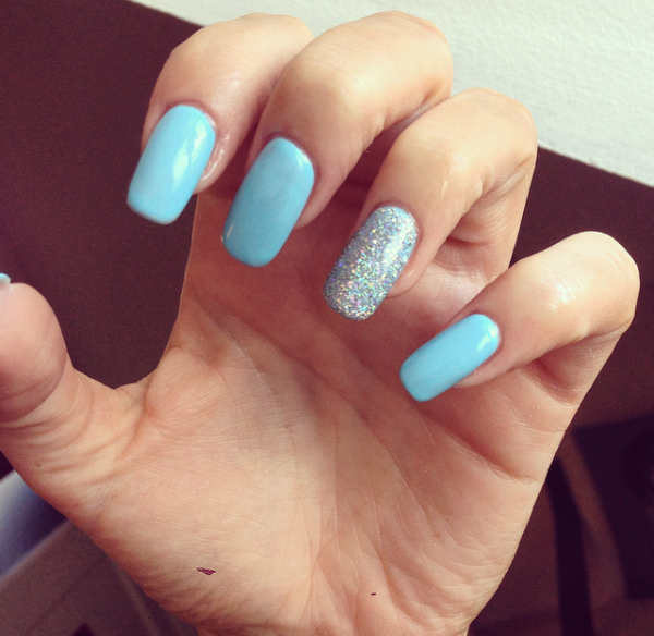 Winter 2015 trend Squoval nails