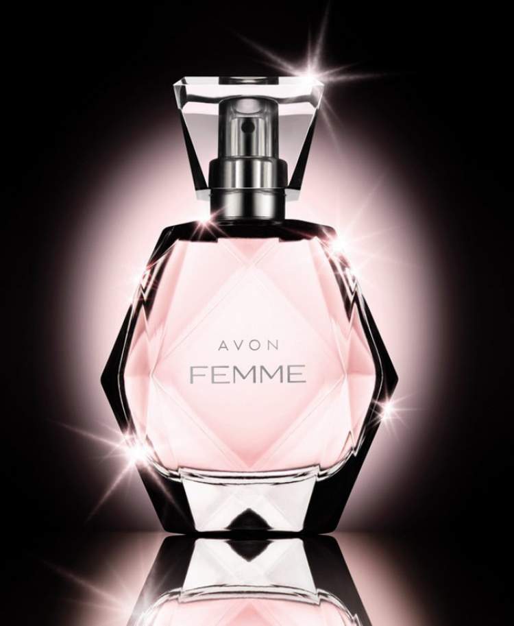 One of the perfumes with the most beautiful bottles is Avon Femme