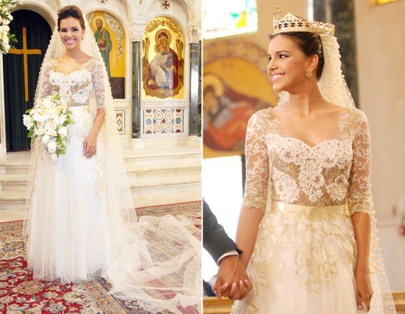 wedding dresses from soap operas with a touch of romanticism