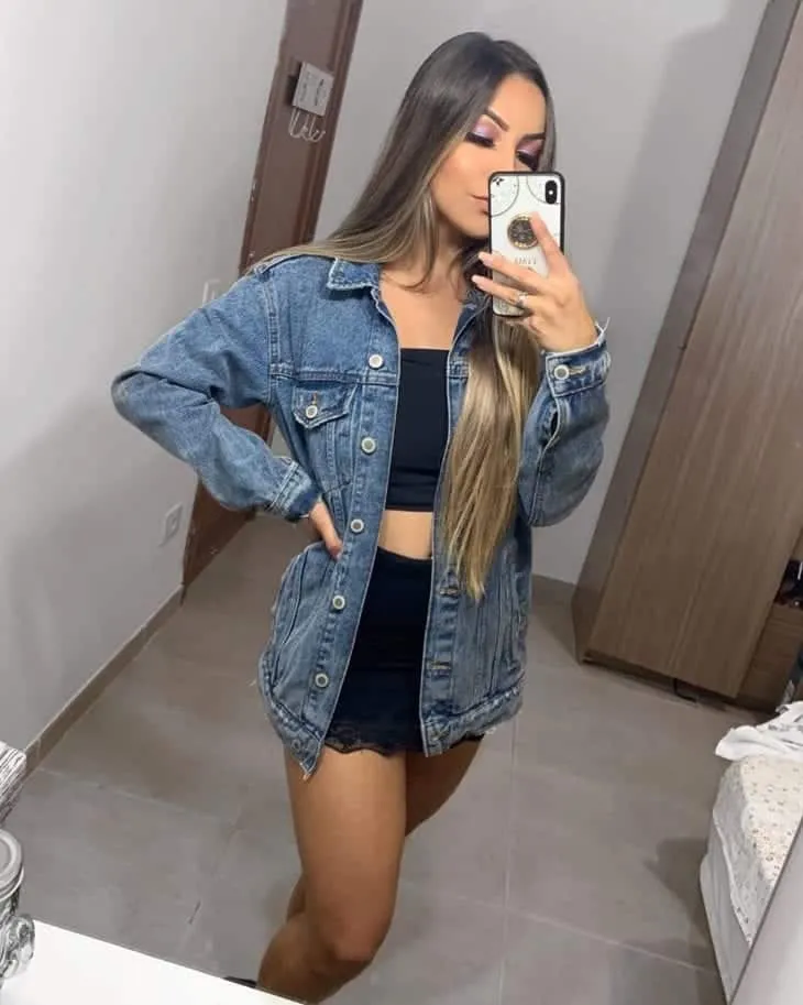 Looks com jaqueta jeans- Infinitas opções para você arrasar no visual