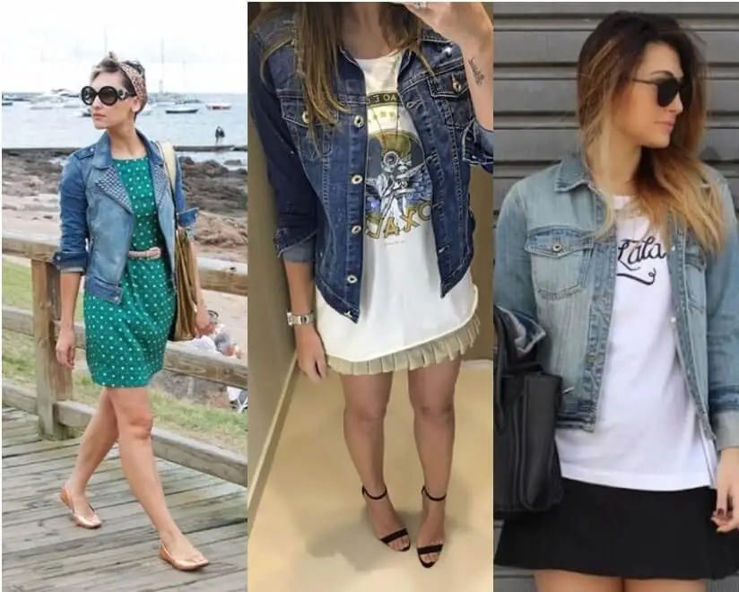 Looks com jaqueta jeans- Infinitas opções para você arrasar no visual