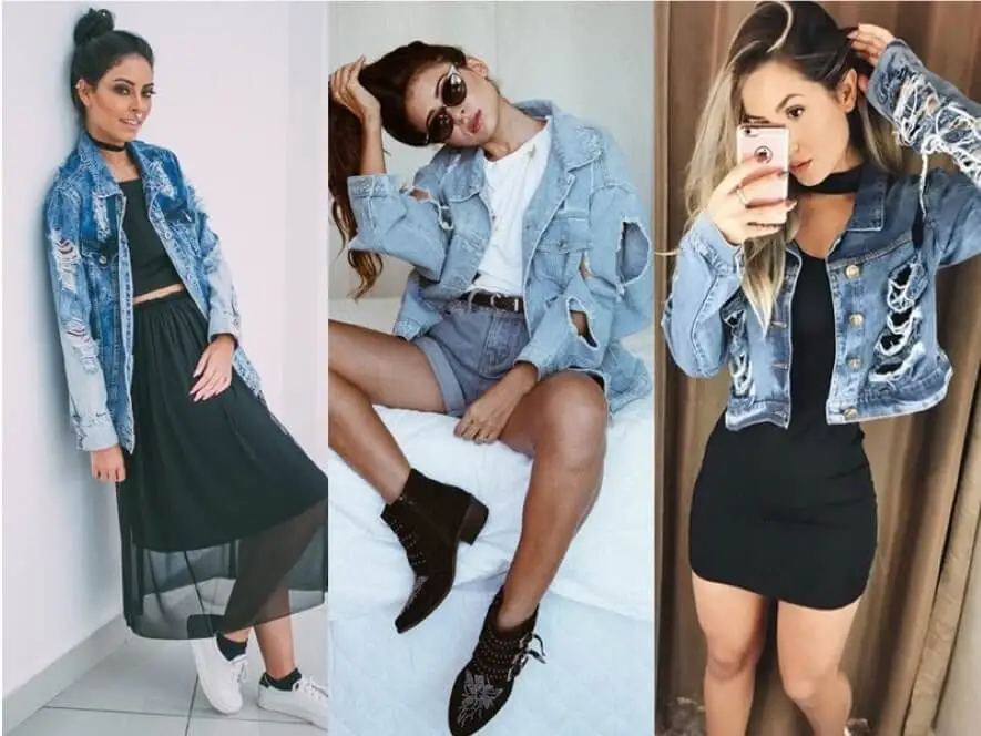 Looks com jaqueta jeans- Infinitas opções para você arrasar no visual