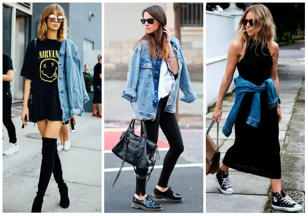 Looks com jaqueta jeans- Infinitas opções para você arrasar no visual