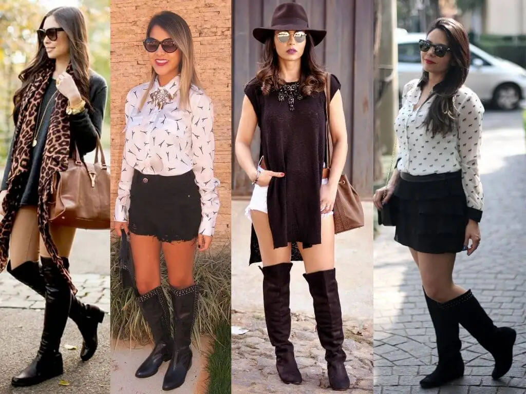 Looks com bota de salto e sem salto + 5 segredos sobre os looks