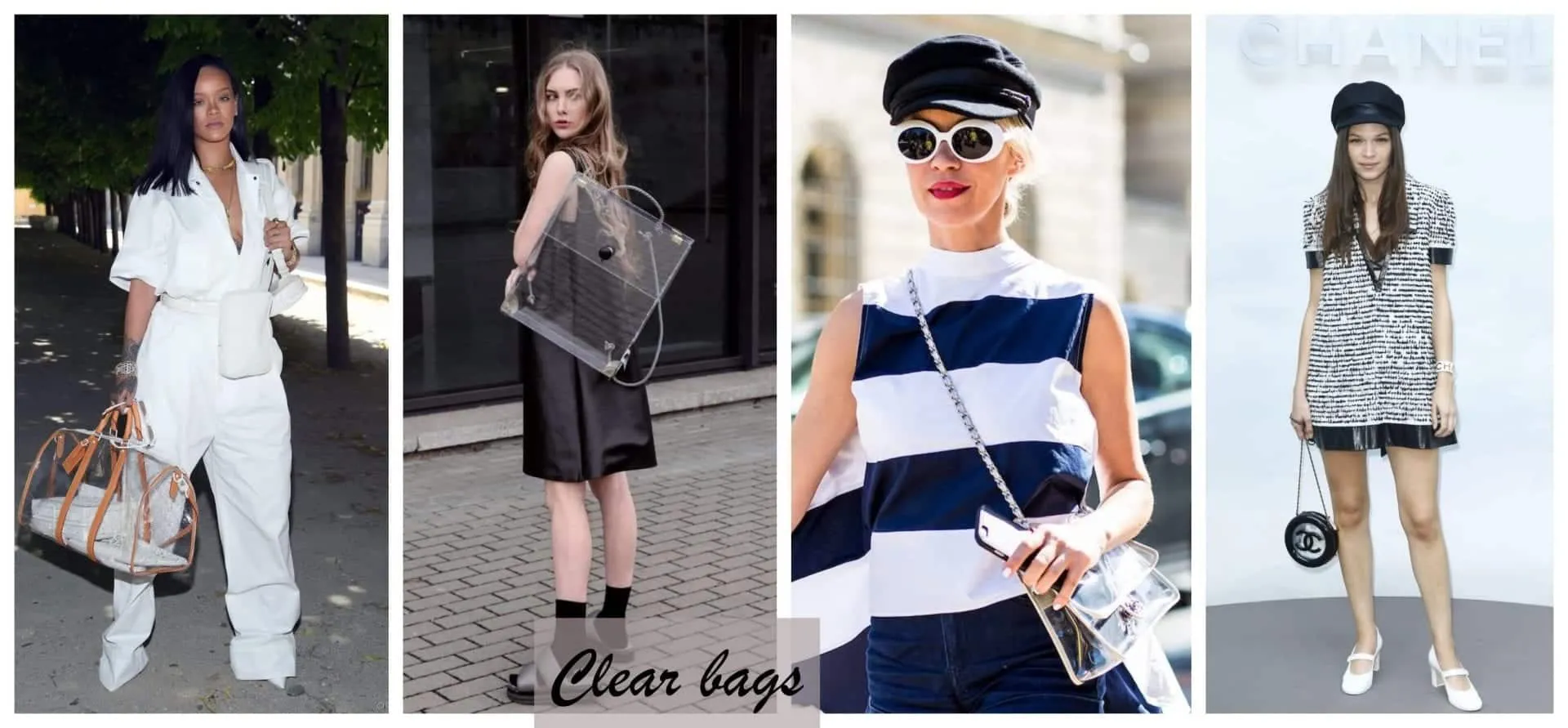 After all, is the transparent bag back in trend or not?