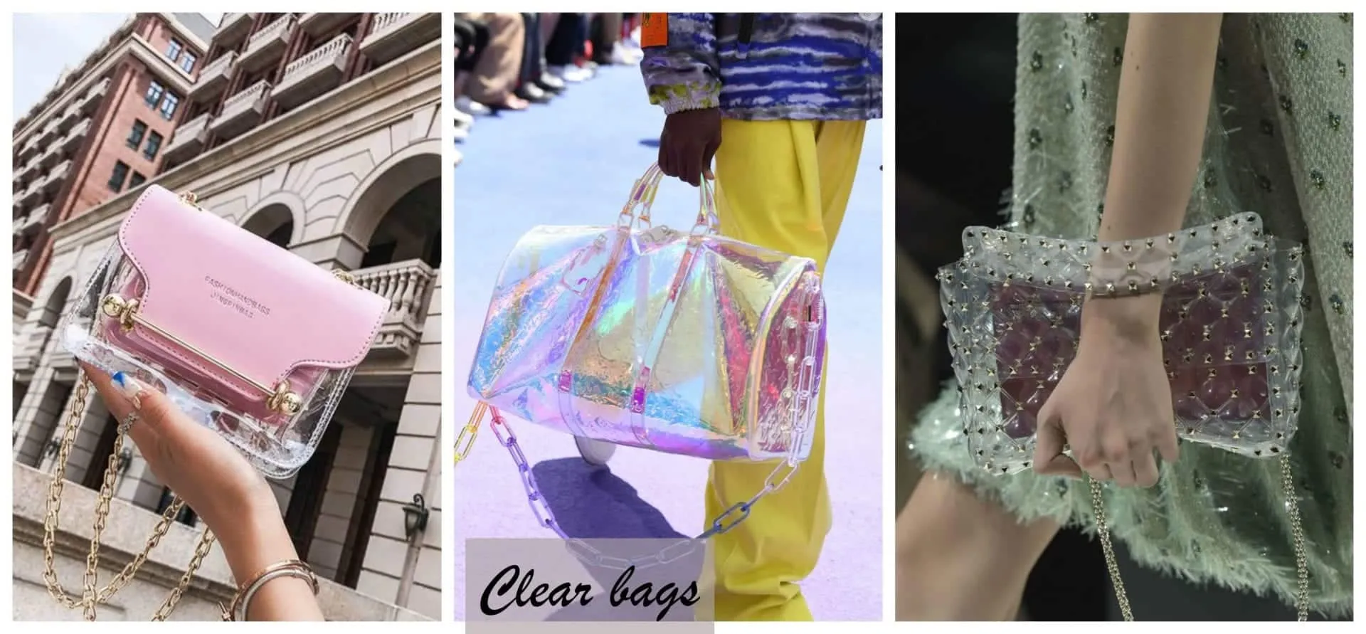 After all, is the transparent bag back in trend or not?