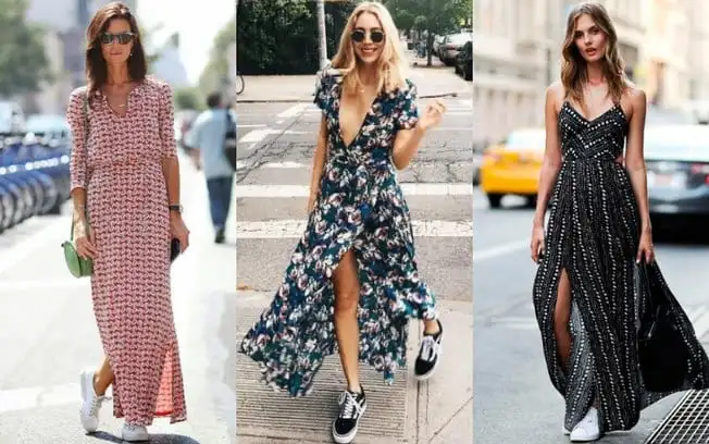 Check out now several ways to wear a dress with sneakers