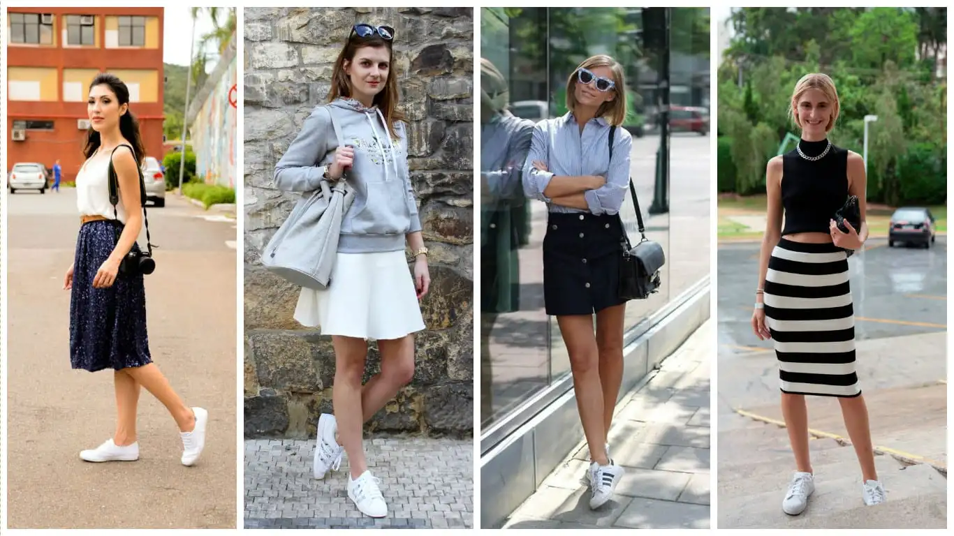 Check out some inspiration for looks with white sneakers