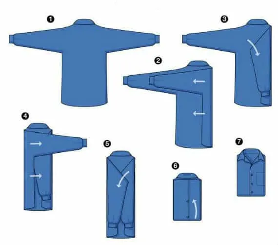 How to fold a dress shirt - Tips on how to fold and store without wrinkling