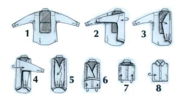 How to fold a dress shirt - Tips on how to fold and store without wrinkling