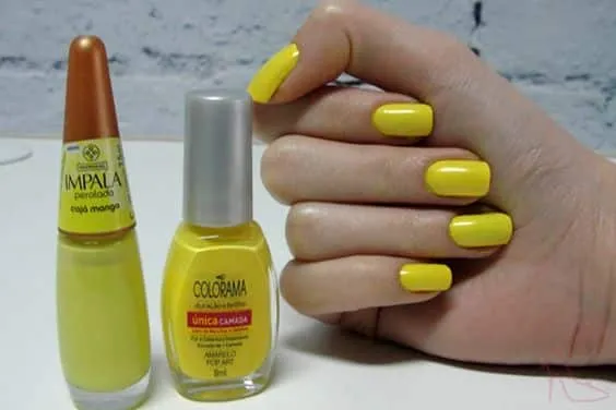 Esmalte amarelo - A cor tendência para quem deseja sair do óbvio e inovar