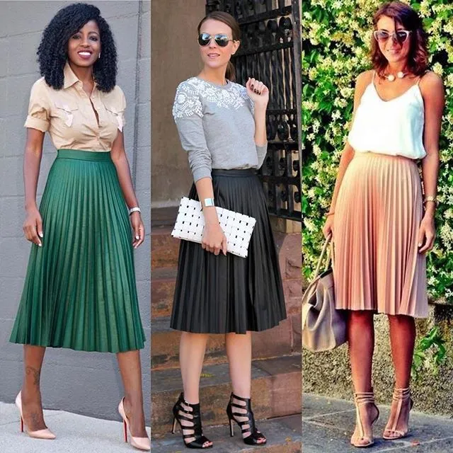 Aprende a llevar una falda midi a la moda y luce poderosa
