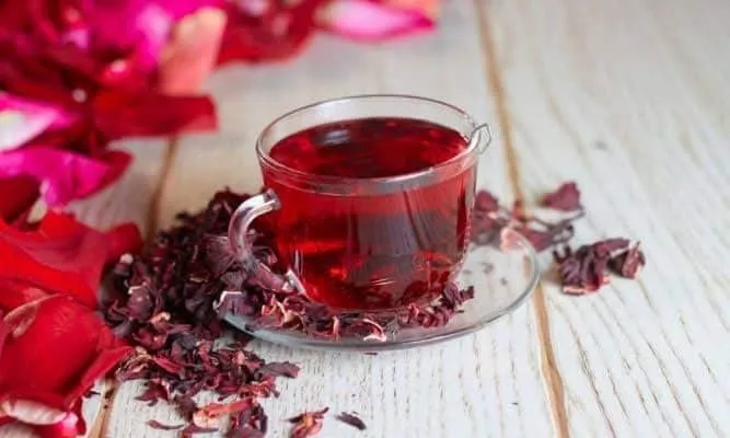 Hibiscus tea - it's good for your health and helps you lose weight