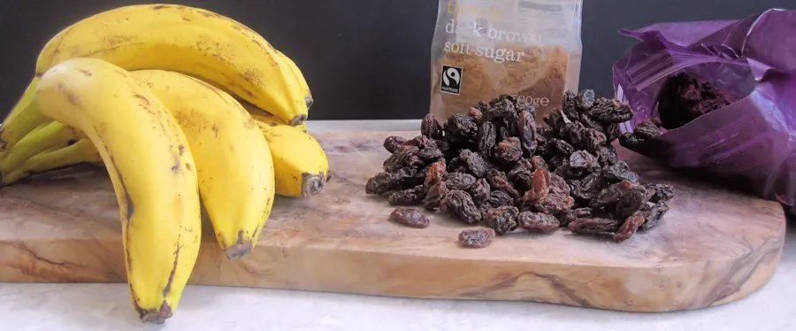 Bananas and raisins